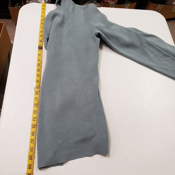 Eileen Fisher Womens Silk Organic Cotton Cardigan Size M Blue Sustainable Mature - Picture 8 of 10